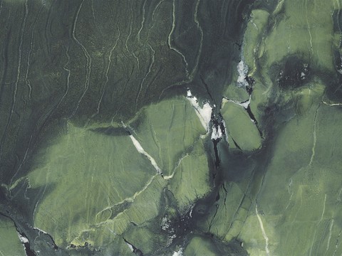  现代绿色大理石奢石岩板 