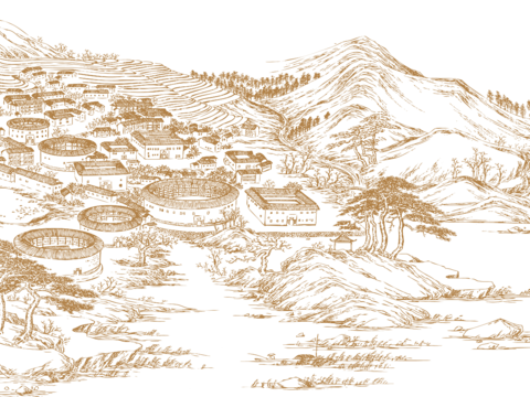  客家围龙屋壁纸 