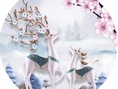  高清现代装饰画挂画 