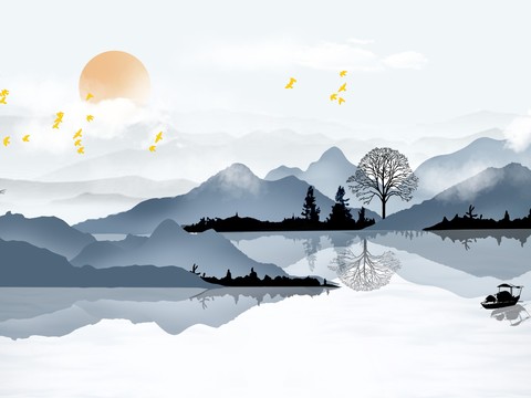  高清现代装饰画挂画 