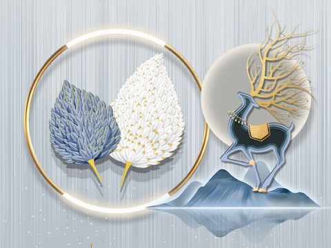  高清现代装饰画挂画 
