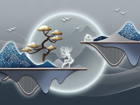  高清现代装饰画挂画 