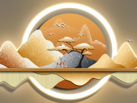  高清现代装饰画挂画 