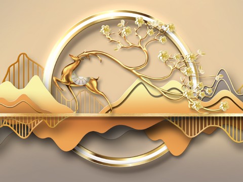  高清现代装饰画挂画 