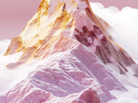  高清新款大美国风国潮元素中式美学壁画壁纸背景 