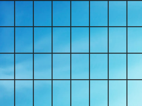  蓝天白云窗户玻璃贴图 