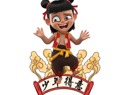  哪吒 壁纸 电影海报 二次元 动漫 卡通 