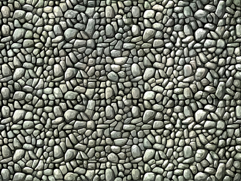  鹅卵石，小石头，景观石头路 