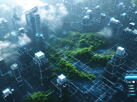  未来科技城市屏幕贴图 