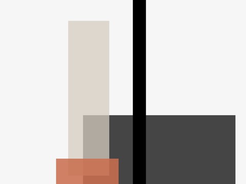  现代简约北欧抽象几何装饰画 