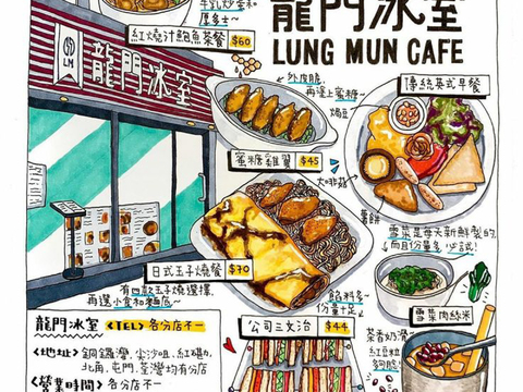  餐厅手绘黑板菜单 