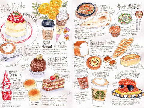  餐厅手绘黑板菜单 