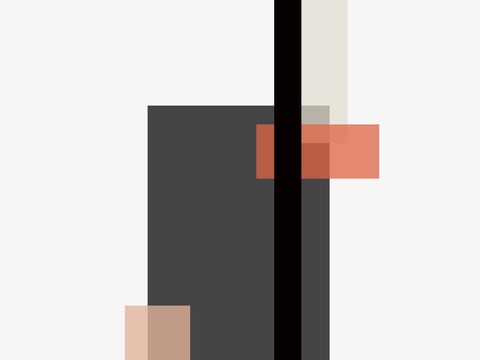  现代简约北欧抽象几何装饰画 