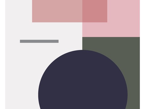  现代简约抽象几何装饰画 