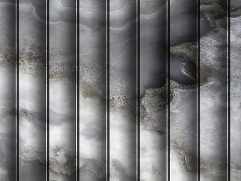  岩板大理石纹波浪艺术背景墙 