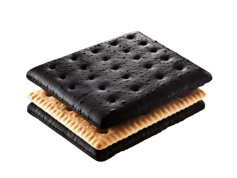  免抠饼干  薄饼 圆饼 方形饼干 黑饼干 