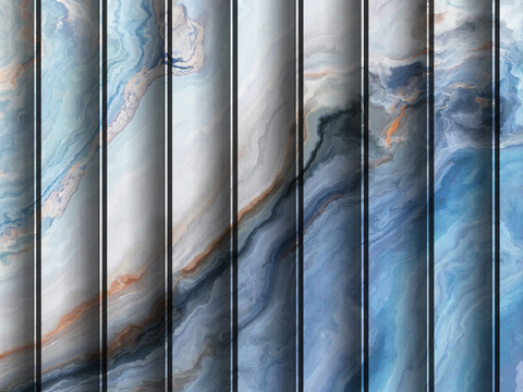  岩板大理石纹波浪艺术背景墙 