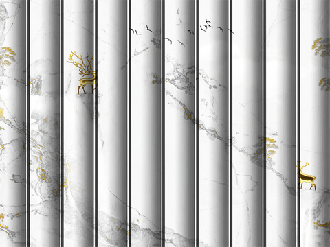  岩板大理石纹波浪艺术背景墙 