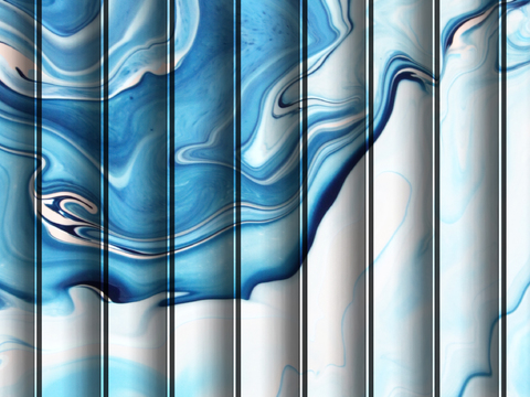  岩板大理石纹波浪艺术背景墙 