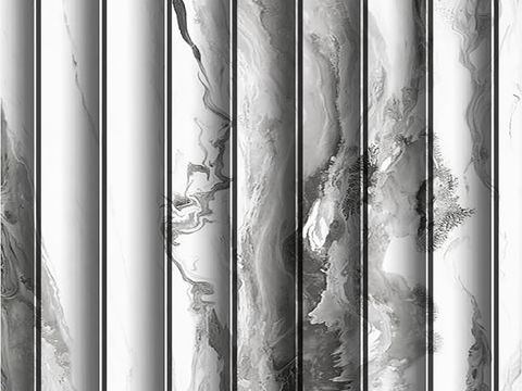  岩板大理石纹波浪艺术背景墙 