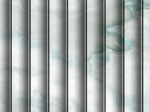  岩板大理石纹波浪艺术背景墙 