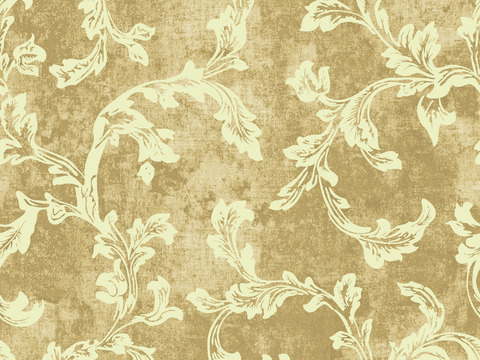  布艺壁纸  欧式法式壁纸  复古花纹壁纸 