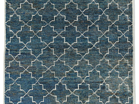  极简地毯  方形线条地毯  绒毛地毯 