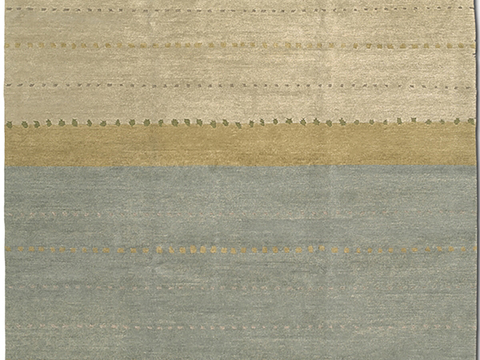  极简地毯  方形线条地毯  绒毛地毯 