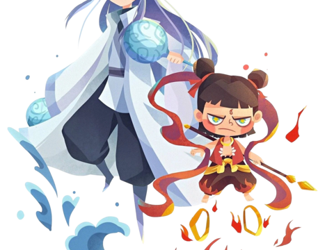  哪吒 壁纸 电影海报 二次元 动漫 卡通 