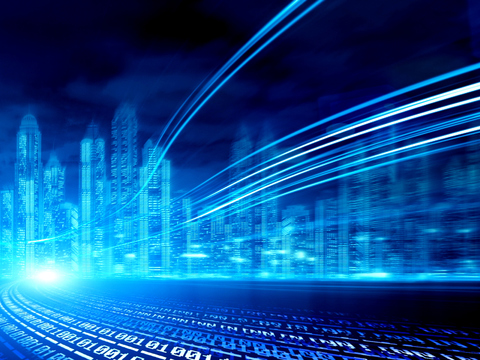 智慧未来城市背景