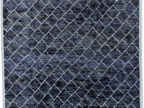  极简地毯  方形线条地毯  绒毛地毯 