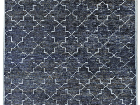  极简地毯  方形线条地毯  绒毛地毯 