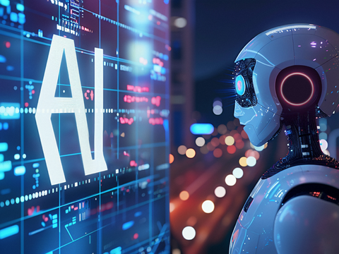  科技风系列创意合成-机器人工作通 