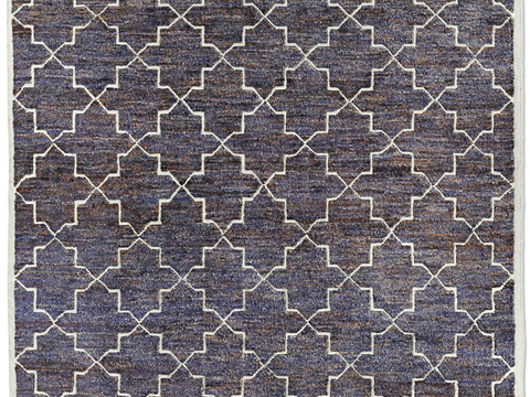  极简地毯  方形线条地毯  绒毛地毯 