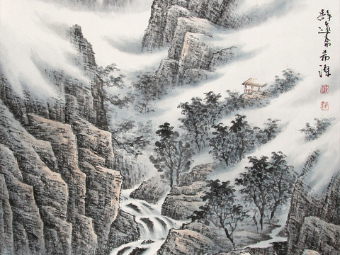  水墨装饰画 