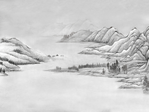  水墨装饰画 