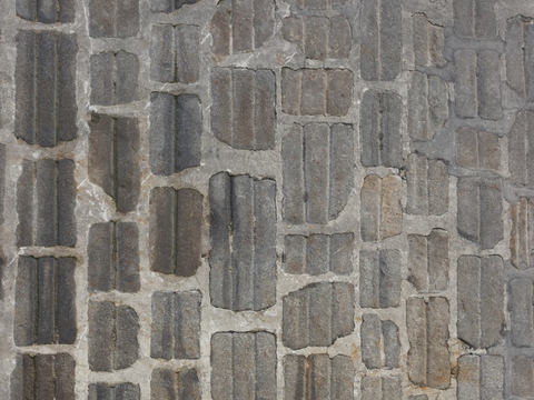  砖块路面  石材拼花 古典墙砖地砖 