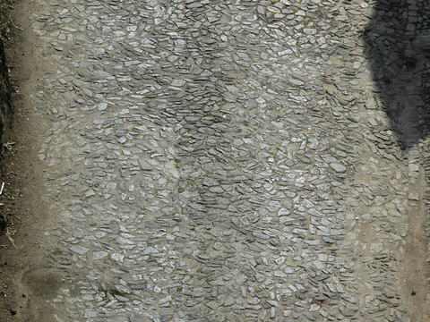  砖块路面  石材拼花 鹅卵石拼花地面 