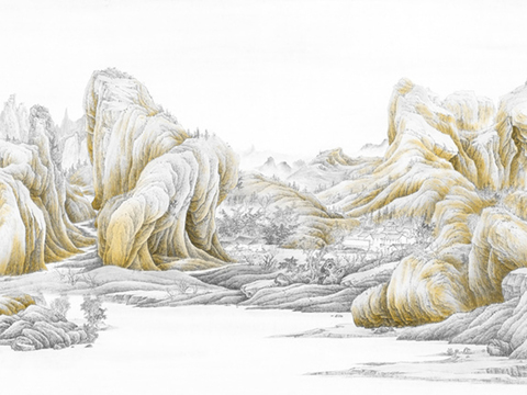  水墨装饰画 