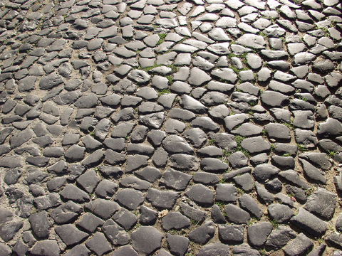  石材拼花 鹅卵石拼花地面 