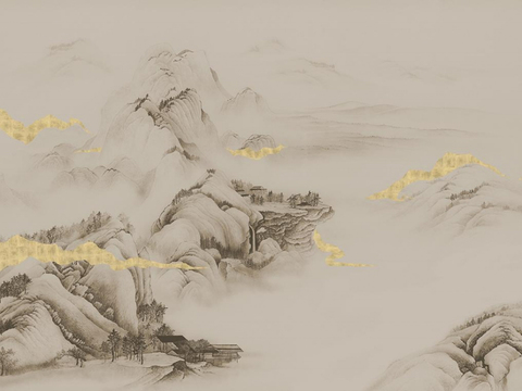  水墨装饰画 
