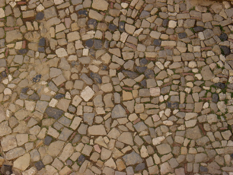  砖块路面  石材拼花 古典墙砖地砖 