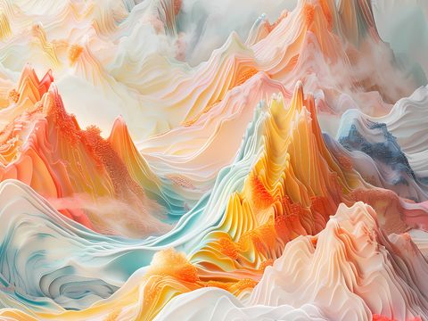  新中式国风壁纸壁画 