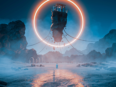  夜店背景屏幕_电子屏幕贴图 