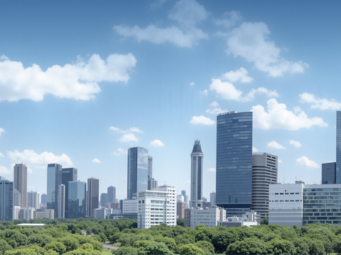  白天城市外景 