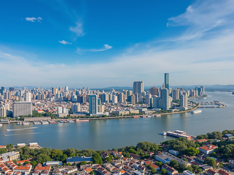  白天城市外景 