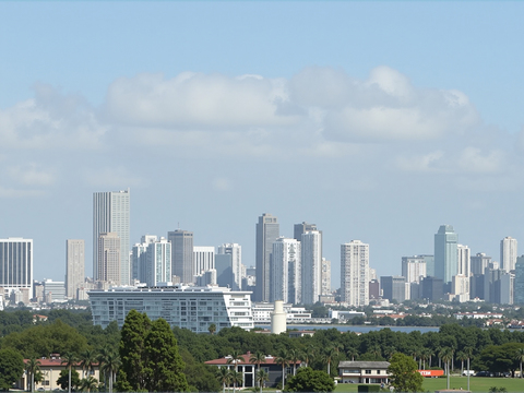  白天城市外景 