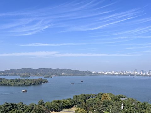  湖泊 西湖风景 