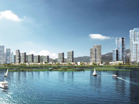  白天城市外景 