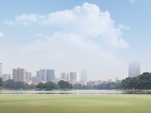  白天城市外景 